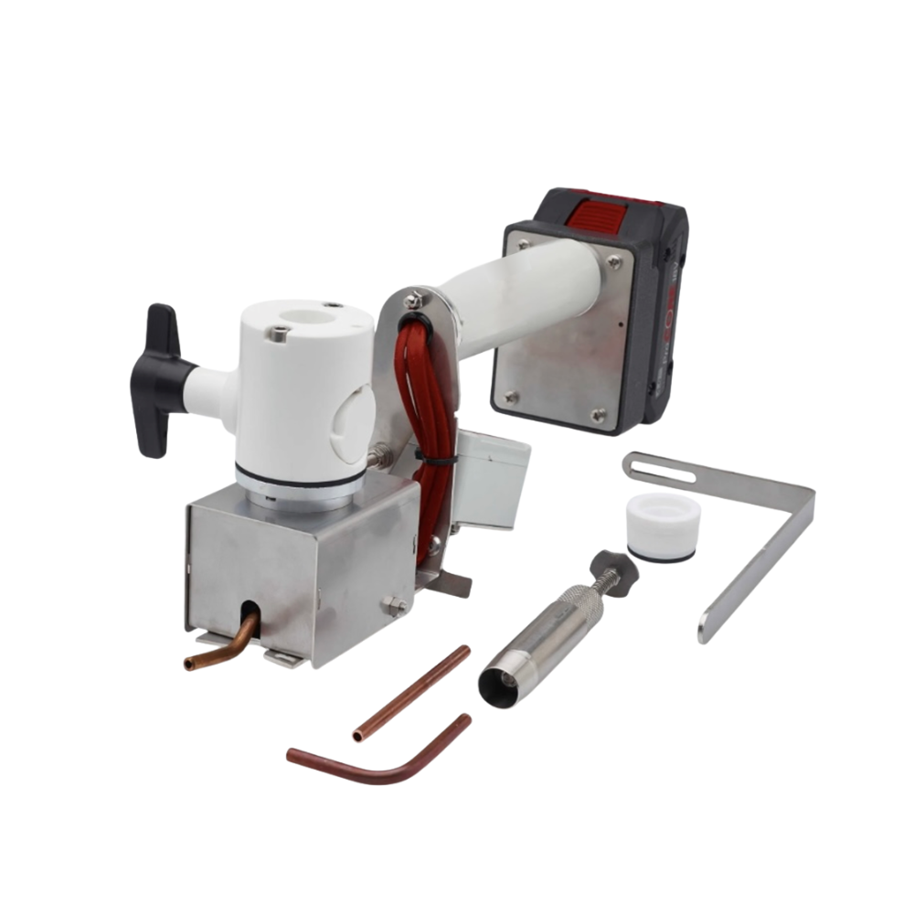 Akkubetriebener Sublimator mit Temperaturregelungsdisplay und Schnellventil