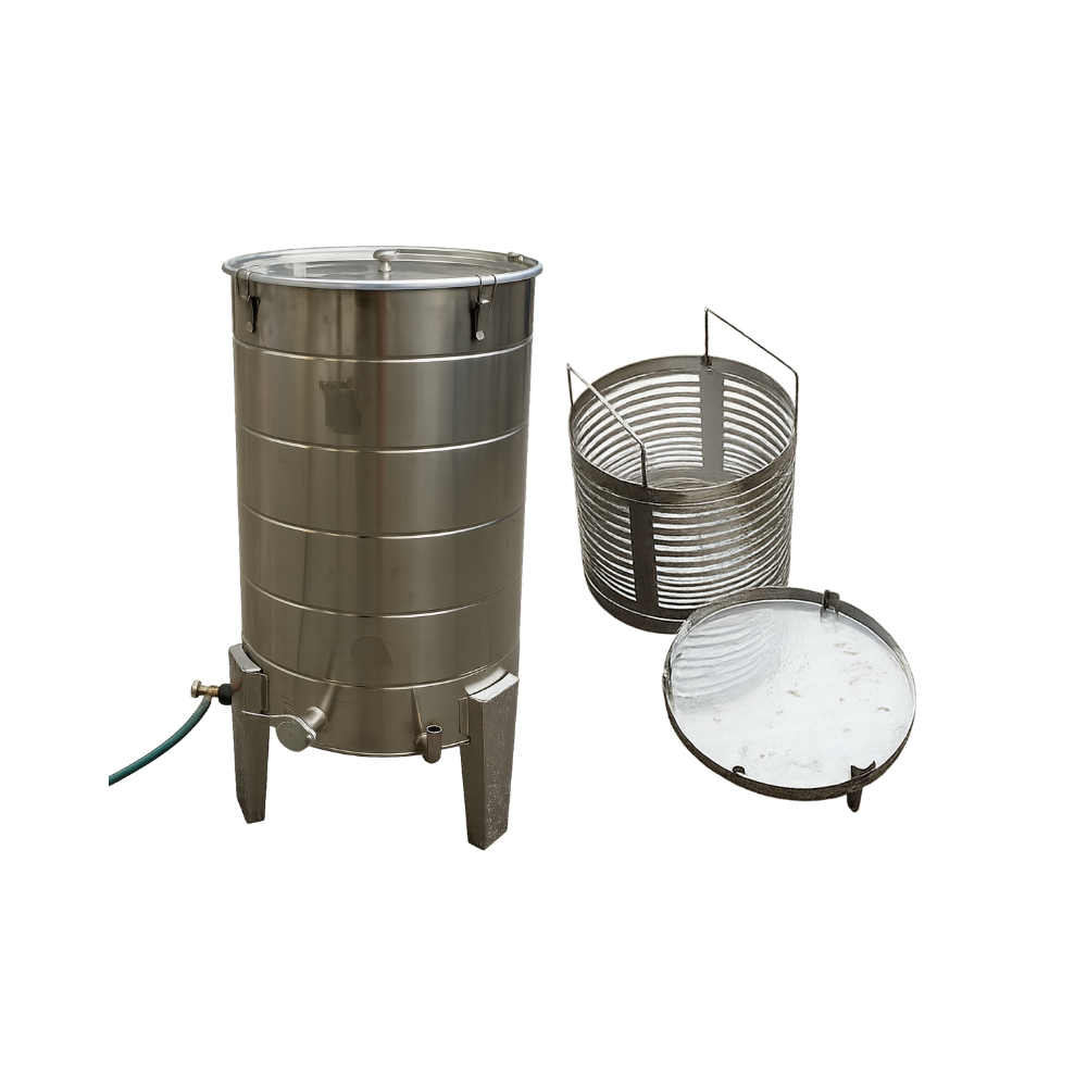 Gasbetriebener Dampfwachsschmelzer für 10 Rähmchen