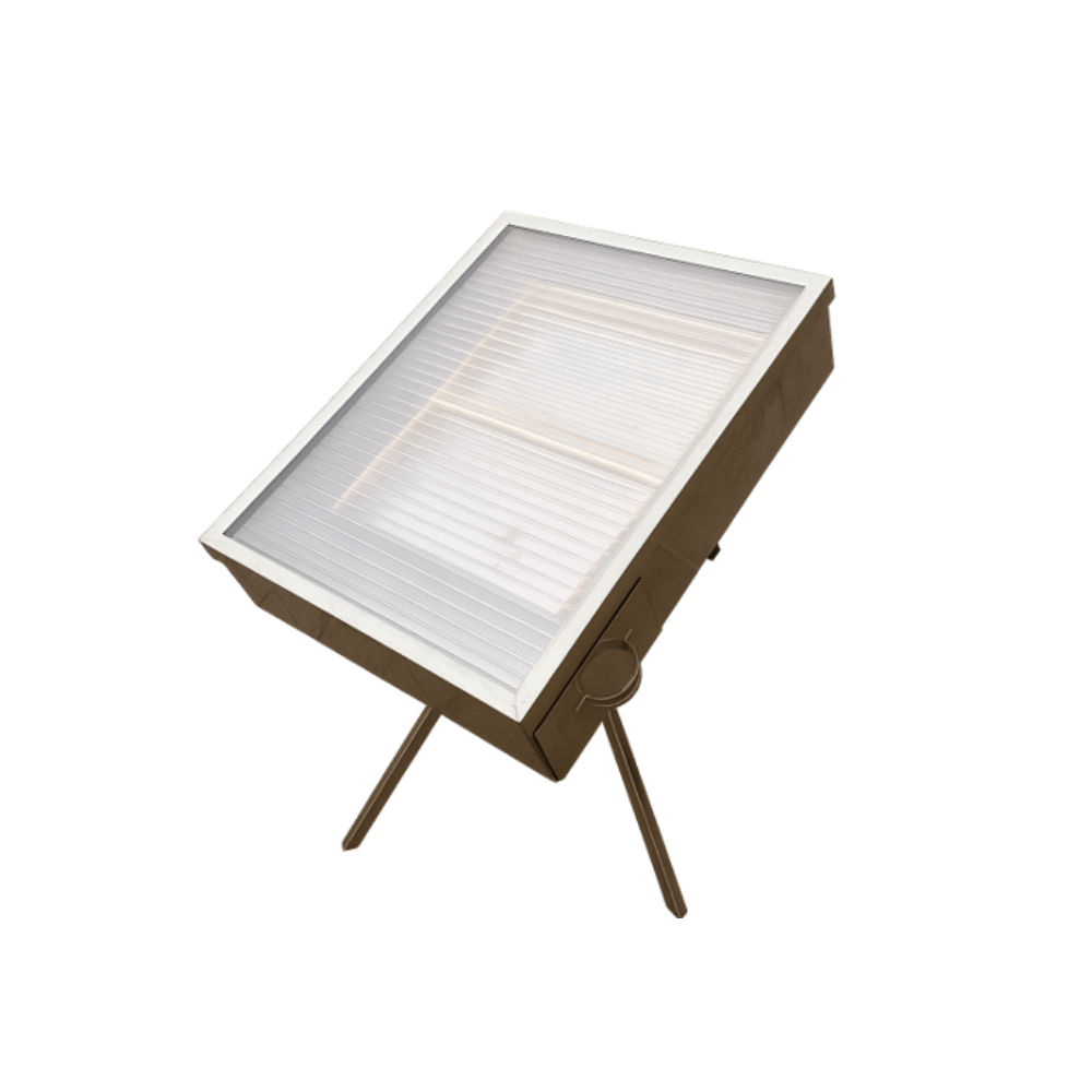 Solarwachsschmelzer aus rostfreiem Edelstahl (Inox)